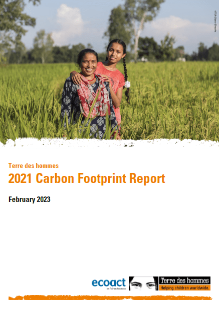 Cover of the document: 2021 Carbon Footprint Report